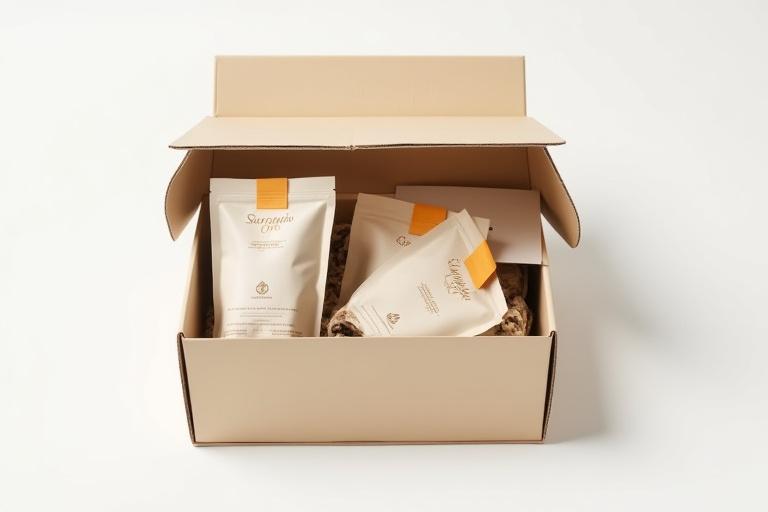 Elegante scatola di abbonamento di Scarafaggio Oro con pacchetti di caffè